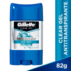 Gillette Desodorante Clear Gel Cool Wave x 82g